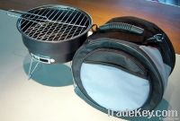 Round Charcoal BBQ Grill with Cooler Bag