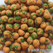 BBQ flavor coated Canada green peas