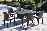 7 pcs Rattan Dinning Set