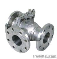 3 way flange ball valve