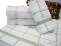 bamboo check square towel