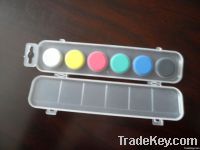 water color cake in plastic box