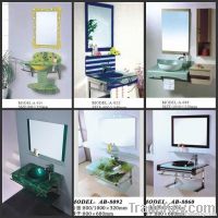 glass bathroom cabinet