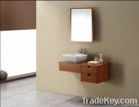 Wooden bathroom vanity