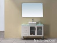 White MDF bathroom cabinet