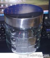 storage glass jar with screw lid