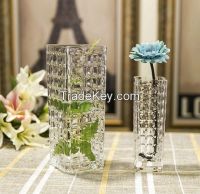 Cheap Glass Vases/ Promotion Vases/ Simple and Elegant Wholesale Decorative Colorful Glass Vases tall clear glass vases