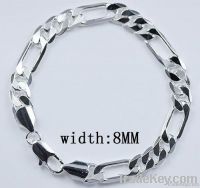 Fast shipping hot sale 925 silve love Bracelet 6inch condition:100% ne