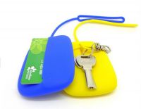 Wholesale 500pcs/lot Silicone key wallet with stringe Fashion Card Bag Coin Purse From China