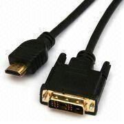 HDMIÂ®19P Male to DVI 18+1 Pin Male