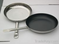 Professional stainless steel frying pan