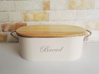 Metal Retro Bread Bin with Cutting Crumb Board Kitchen Food Storage Box