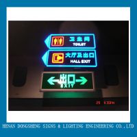 Very Luminous Led Resin Exit Sign