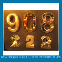 Golden Metal Sign