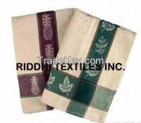 Jacquard Kitchen Towel and Dish Cloth From India