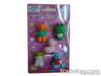 animal eraser set