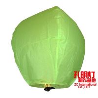 Green sky lantern, wish lantern for Birthday, Wedding and Christmas