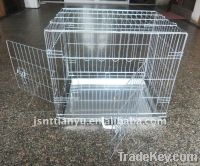 galvanized  metal dog cage