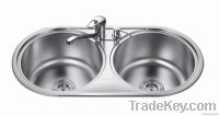 top-mount kitchen sink, stainless steel round sink