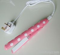 MINI white ponts pink color hair straightener