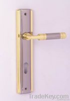 Classical Zinc Alloy Door Handle On Plate