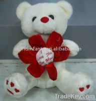 white teddy bear