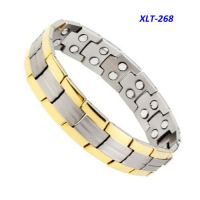 New fashion Magnetic crystal titanium/stainless steel bracelet From China