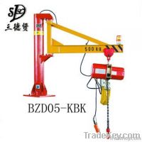 Fixed-column style rocker crane