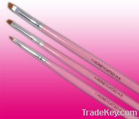 3-5mm Pink Colors Nail Art Slanted Brush