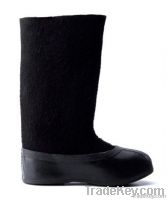 Valenki 100% wool winter boots black, Russian Traditional Footwear