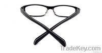 black frame eyeglasses