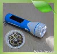 10 Hours Lighting Camping Solar LED Torch Flashlight