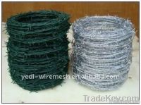 galvanized &amp;PVC coated barbed wire