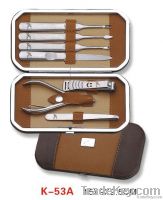 7pcs Metal case manicure set