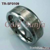 European pop and fashionable ring with laser pattern