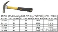 British Style Claw Hammer With Wooden
