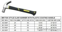 British Style Claw Hammer With Plastic
