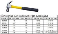 British Style Claw Hammer With Fiber