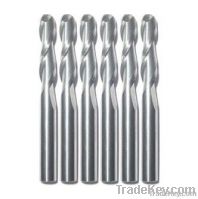 3.175*22, two flutes spiral cnc router ball bits, for Acylic, PVC