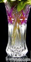 modern clear crystal glass vase  gift