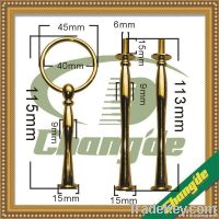 Home Appliance hot sale 3-tier golden Zinc Alloy stands fittings