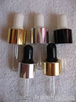Bulb Glass Dropper With Aluminum Collar