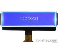 132 X 40 graphic stn blue cog lcd module 000418B