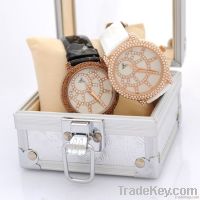 Diamomomnd Leather Quartz Womans Watches