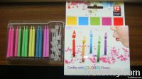 Color flame birthday candle