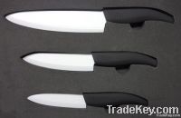 3pcs ceramic chef's knife set