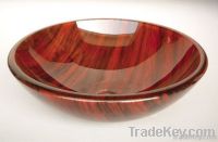 Tempered glass basins