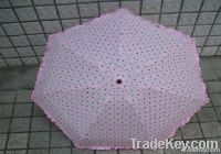 3-fold Umbrella, Ideal for Promotional Purposes, Made of Metal/Polyest