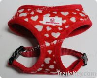 air mesh soft dog harness covered with plush