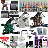 Complete Tattoo Kit 3 Machine Ink Grip Power Needle